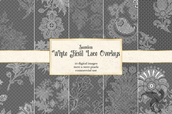 Elegant White Floral Lace Overlays for Timeless Design
