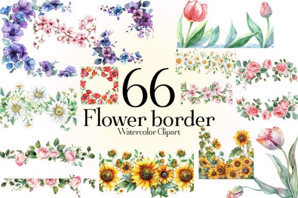 Flower Border Clipart: Elevate Your Designs with Nature's Elegance