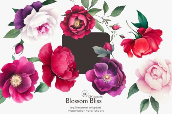 Modern Floral Clipart Set for Designers