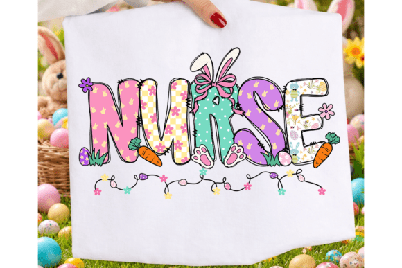 Nurse Easter Bunny PNG: Coquette Design for Creative Projects