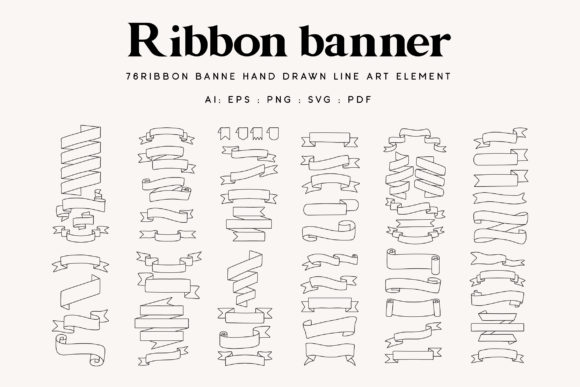 Ribbon Banner Line Art: A Designer's Essential Toolkit