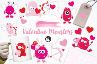 Valentine Monsters Set: Creative Assets for Playful Design