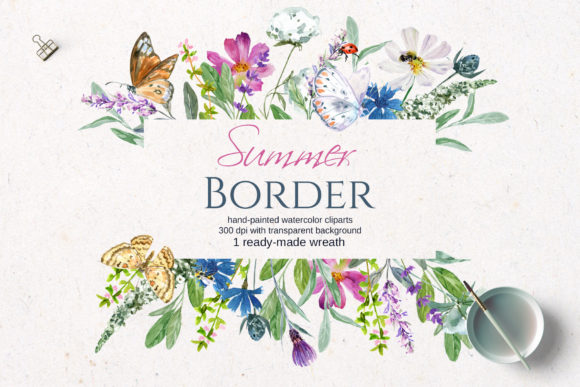Wild Field Border: A Versatile Design Asset